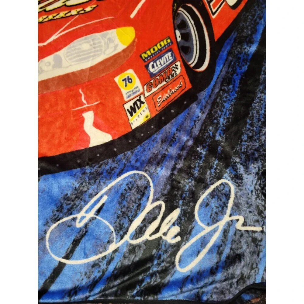 Dale Earnhardt Jr NASCAR Blanket #8‎ Heavy Fleece Bierderlack Style Large Throw